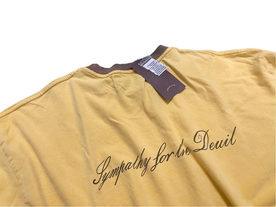 Unbranded 138 Paly Hollywood × Rolling Stones《Beggars Banquet》 Collab Long Sleeve T : Yellow S M L - Image 7
