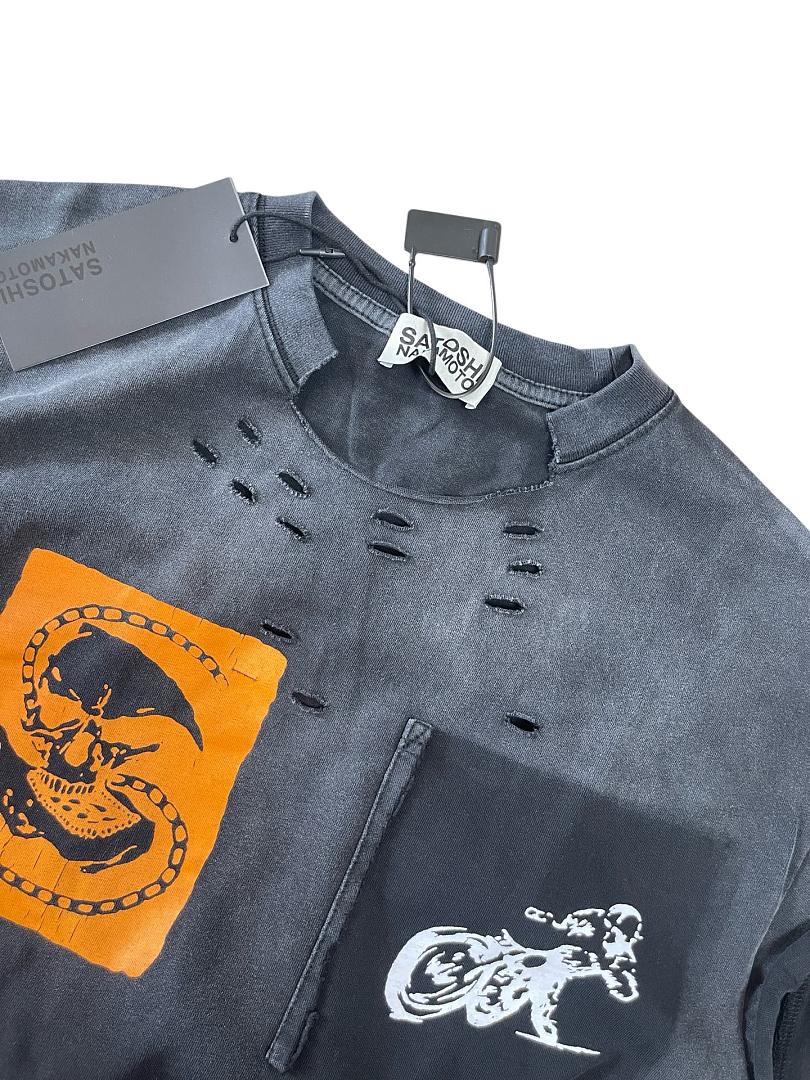 Unbranded 128 SATOSHI NAKAMOTO Washed Black Sleeve T : S M L - Image 7