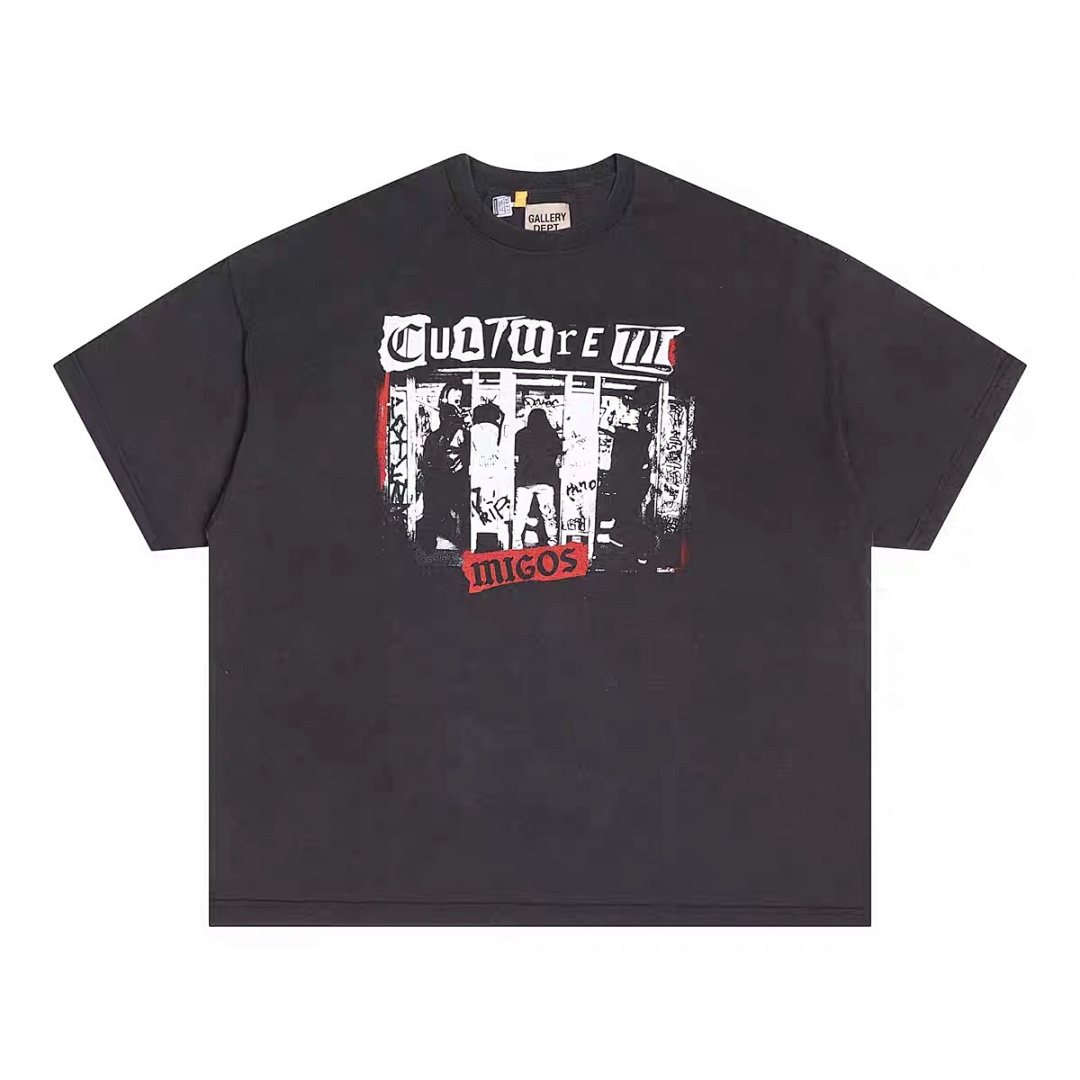 Gallery Dept 118 Gallery Dept. Vintage Print Short Sleeve T Black S-XL 3930# - Image 17