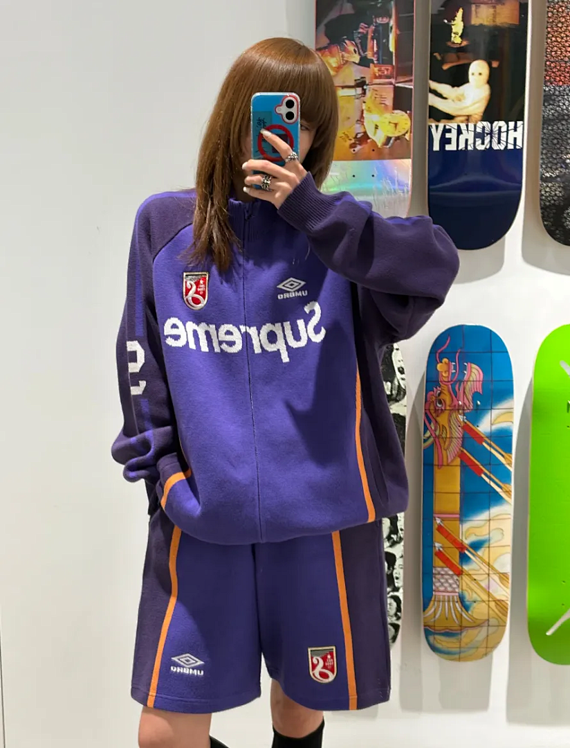 Supreme 398 SS25 Collab Fleece Black Red Purple Light Blue S - Image 88