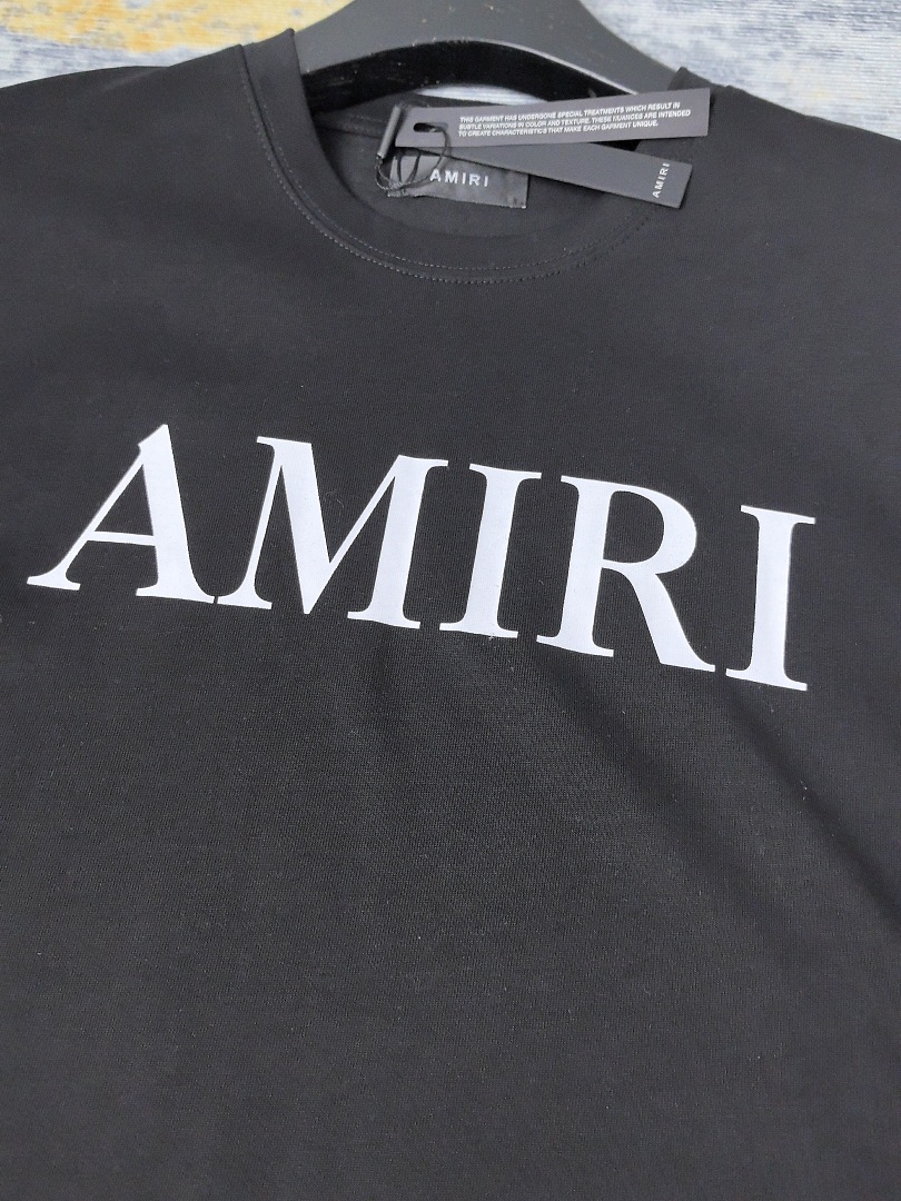 AMIRI 118 26Ss New Logo Print Short Sleeve T Black White S M L XL 9924# - Image 35