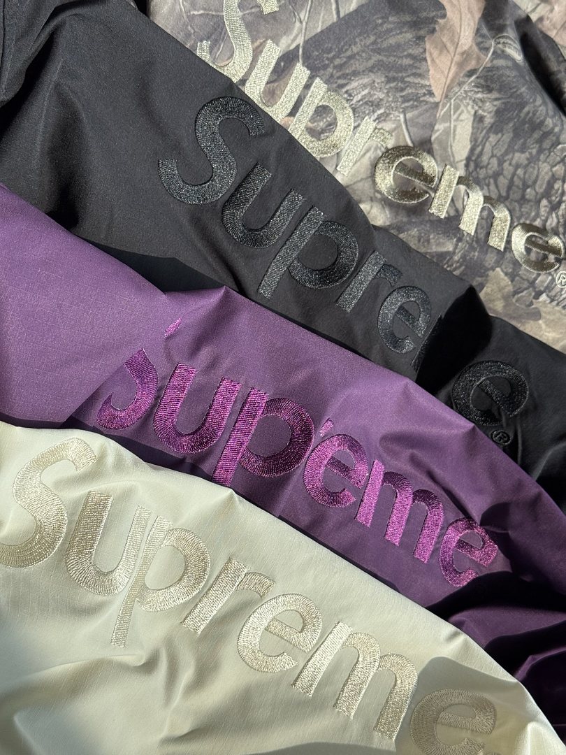 Balenciaga 438 SS26 WEEK1 Cotton Ripstop Track Jacket Black Off White Camo Purple S~XL - Image 11