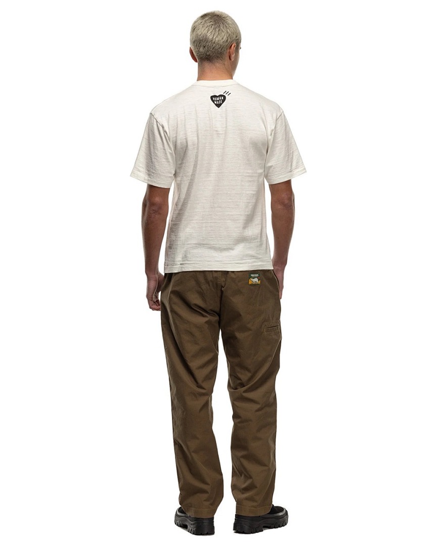 Human Made 118 HUMAN MADE GRAPHIC T-SHIRT Khaki Print Cotton Short Sleeve T : Black White S M L - Image 9