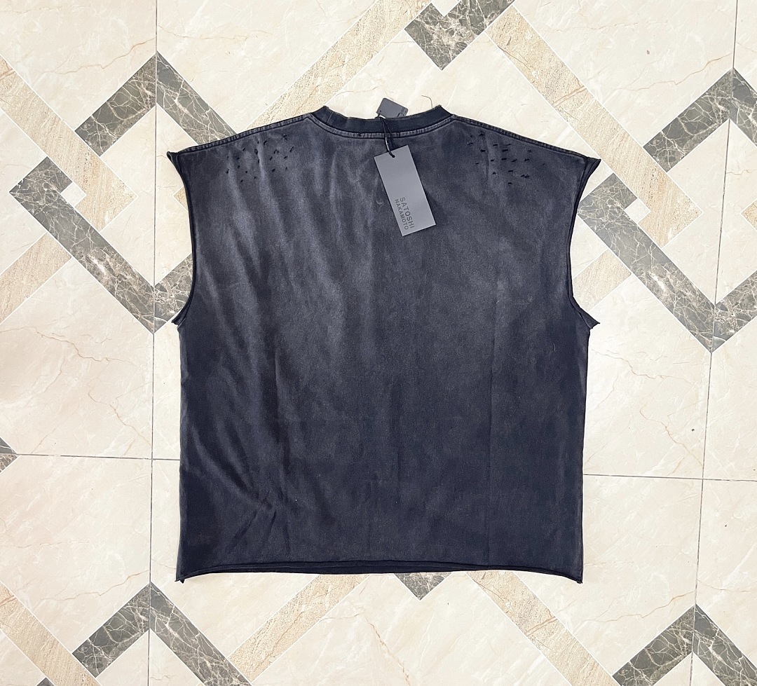Unbranded 128 Satoshi Nakamoto Moto Rider Sleeveless Tee Sleeve : Washed Black S M L - Image 7
