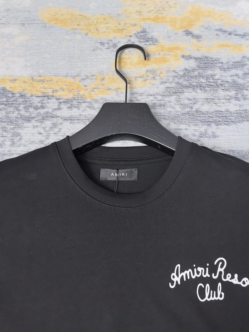 AMIRI 118 26Ss New Logo Print Short Sleeve T Black White S M L XL 9925# - Image 33