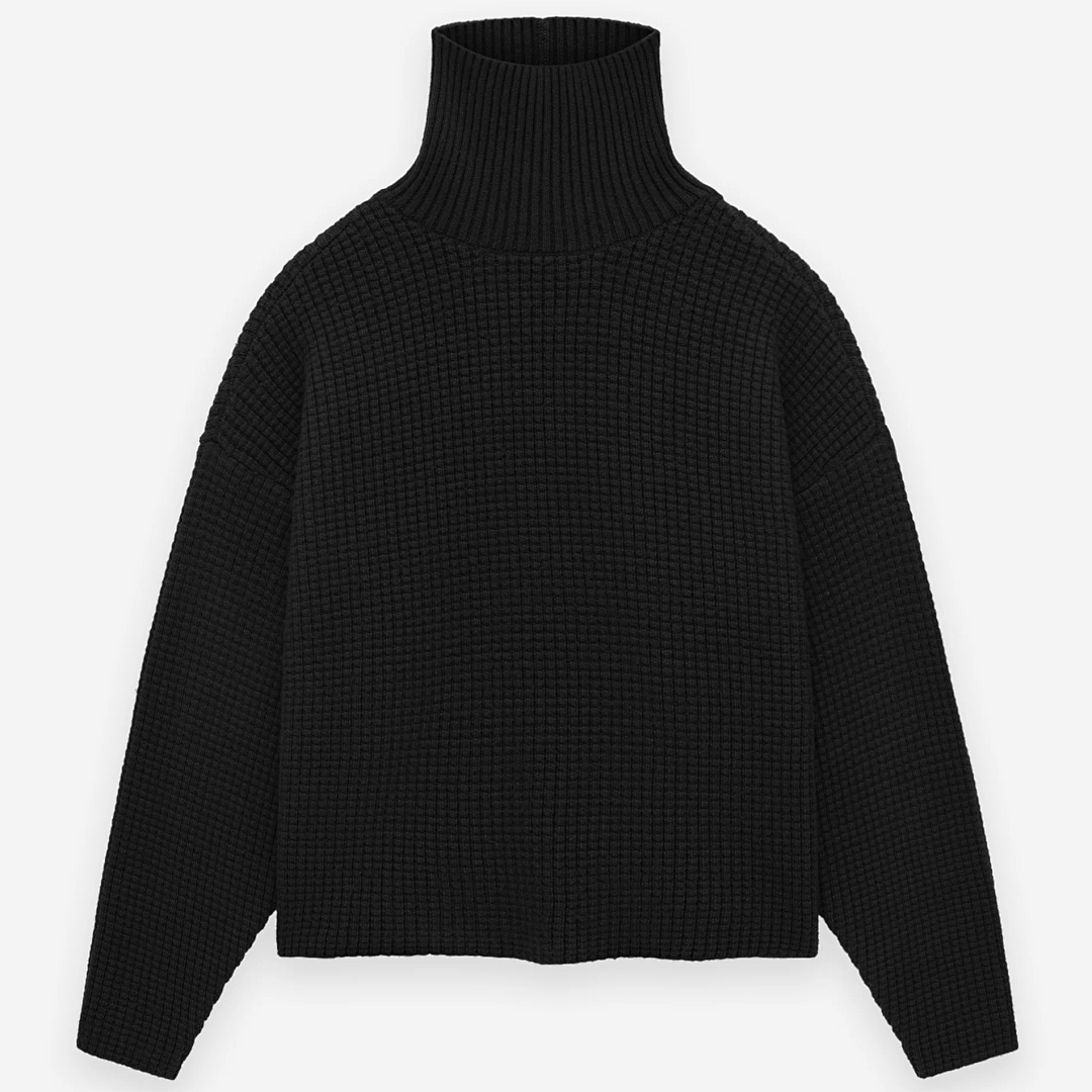 Essentials 248 ESS 24FW Floral High Collar Fleece Black S-XL 6288# - Image 18