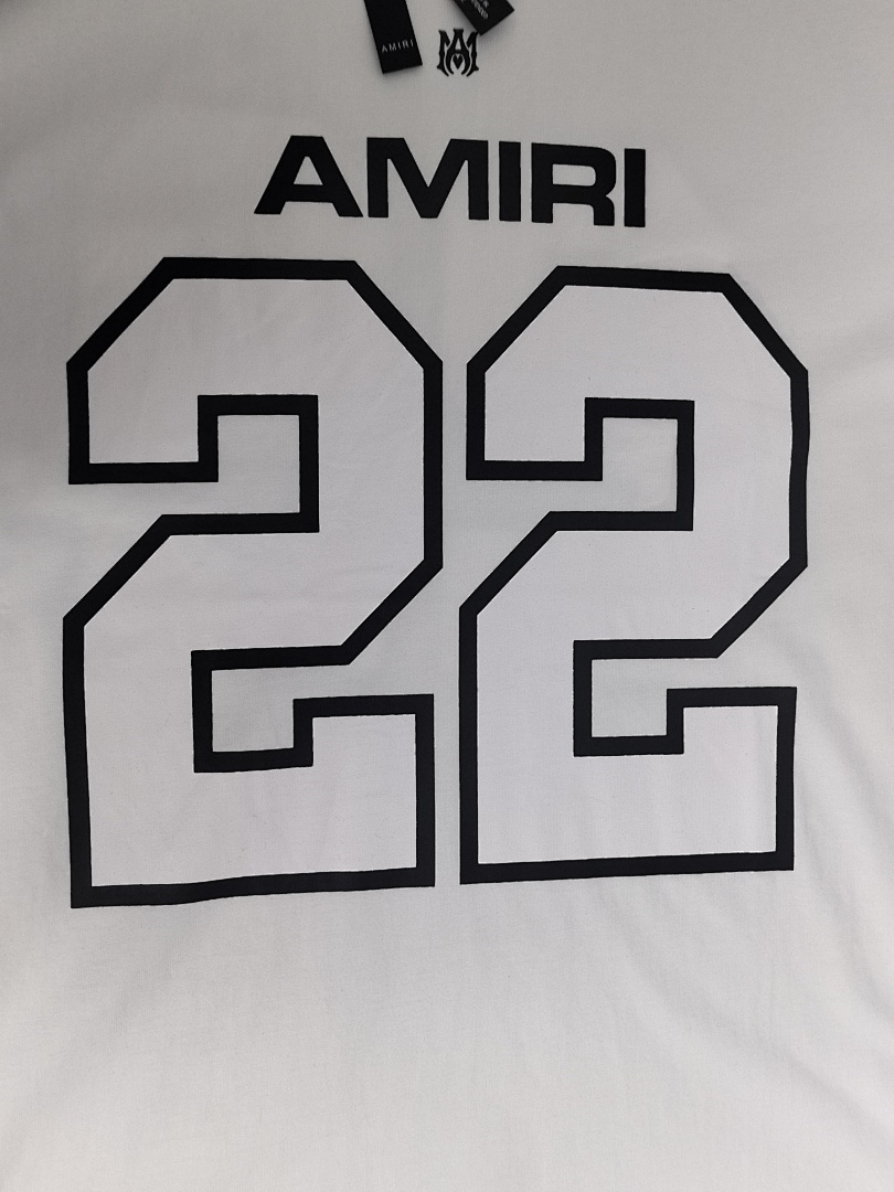 AMIRI 118 Wide Version Model Short Sleeve T Logo 22 Limited Exclusive Print High Wind Black White S M L XL 9909# - Image 42