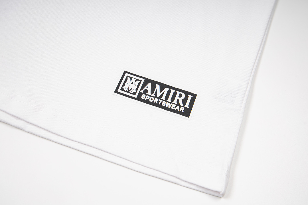 AMIRI 118 26Ss New Logo Print Short Sleeve T Black White S M L XL 9926# - Image 24