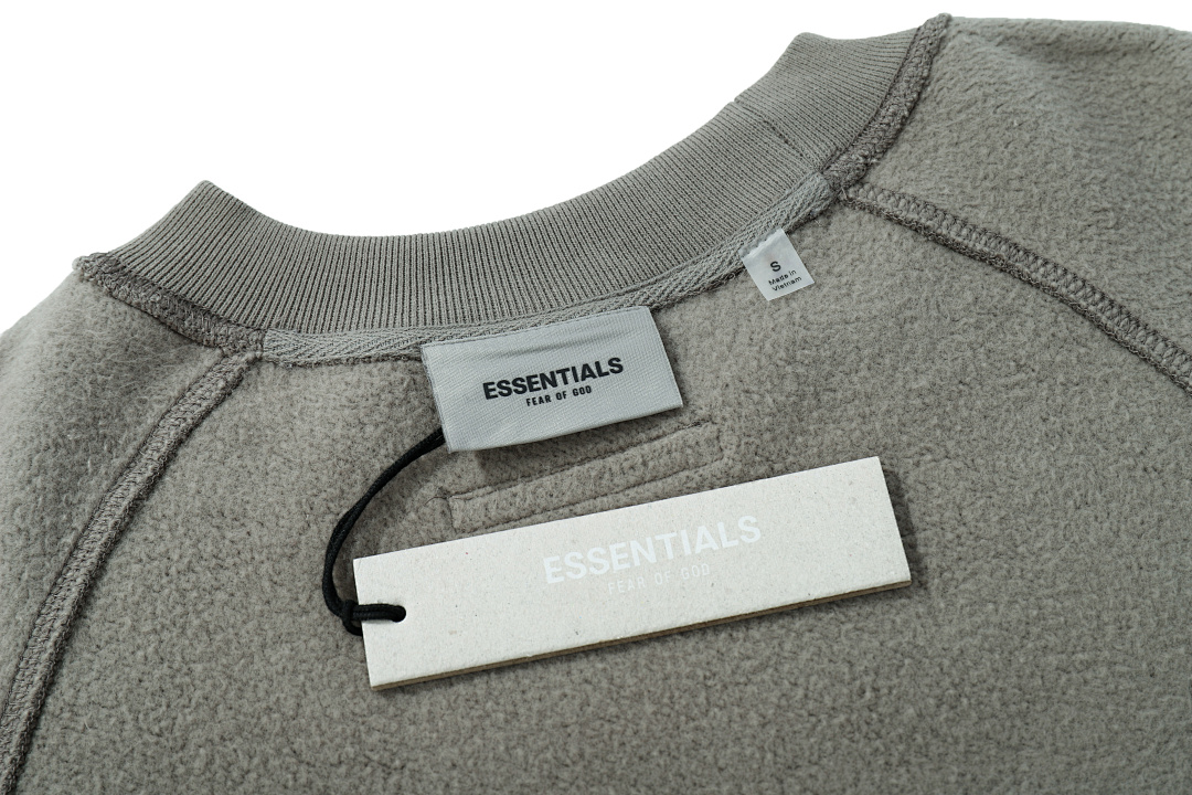 Essentials 98 FEAR OF GOD ESSENTIALS FOG Sleeve LOGO Collar White Blue Light Black Apricot High Grey Camel S-XL 6675# - Image 64