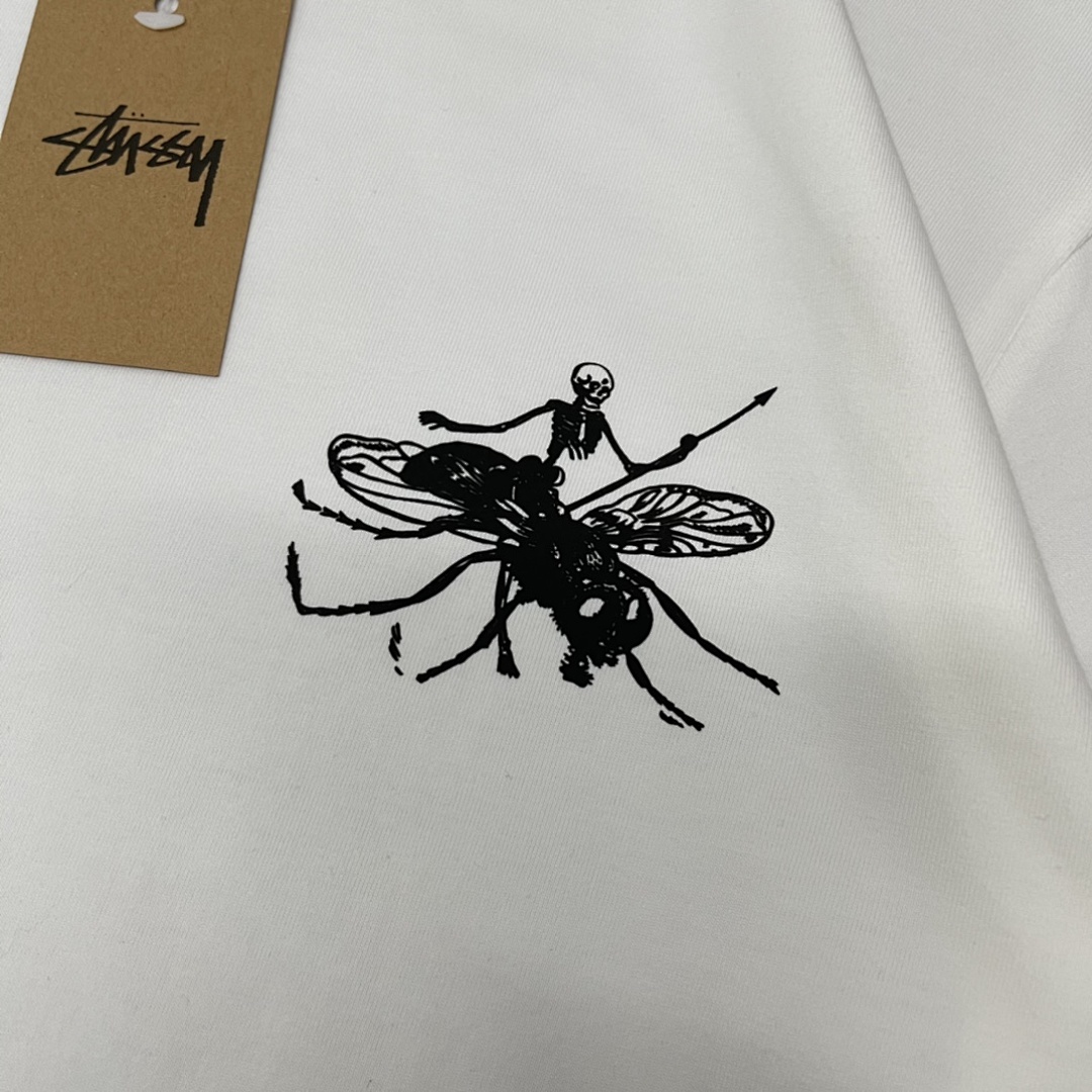Stussy 108 Stussy Top Print Short Sleeve T : Black White Grey S Ｍ L XL - Image 10