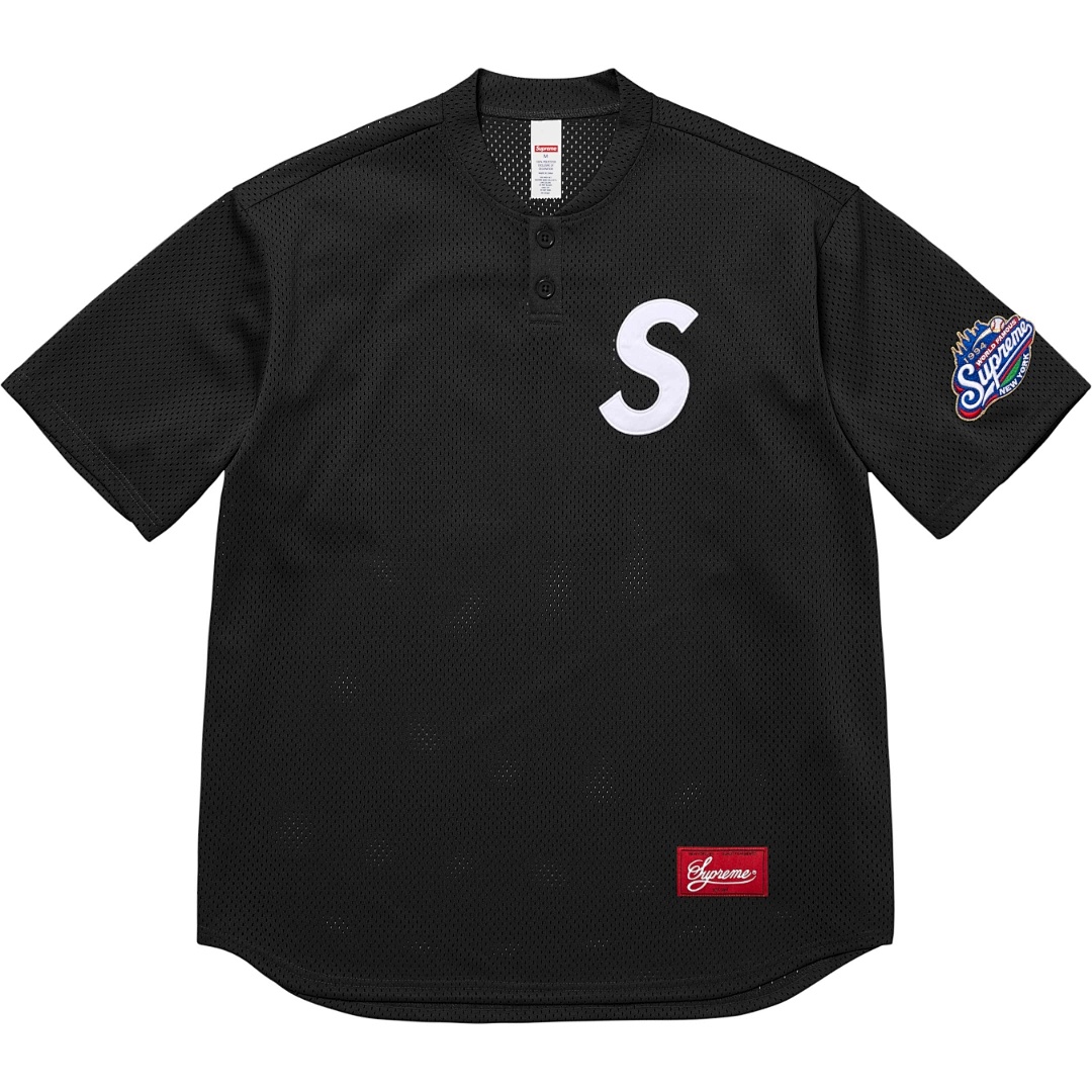 Bape 198 SS25 S LOGO BASEBALL HENLEY TEE Collar T (Black White Blue Pink Green Camo) - Image 5