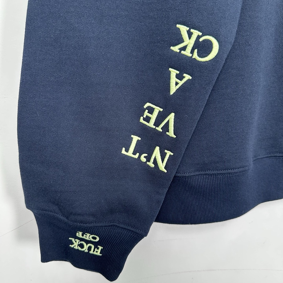 Supreme 378 FW25 IDGAF ZIP UP HOODED Embroidered (Black Grey) - Image 29