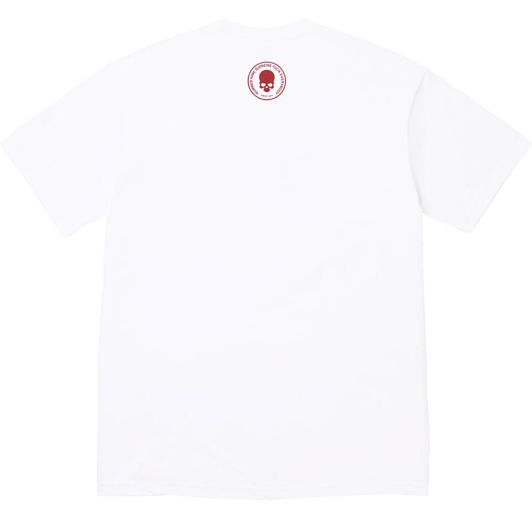 Supreme 138 NUMBER INE Collab SHUT UP TEE Short Sleeve Black White S (N) - Image 13