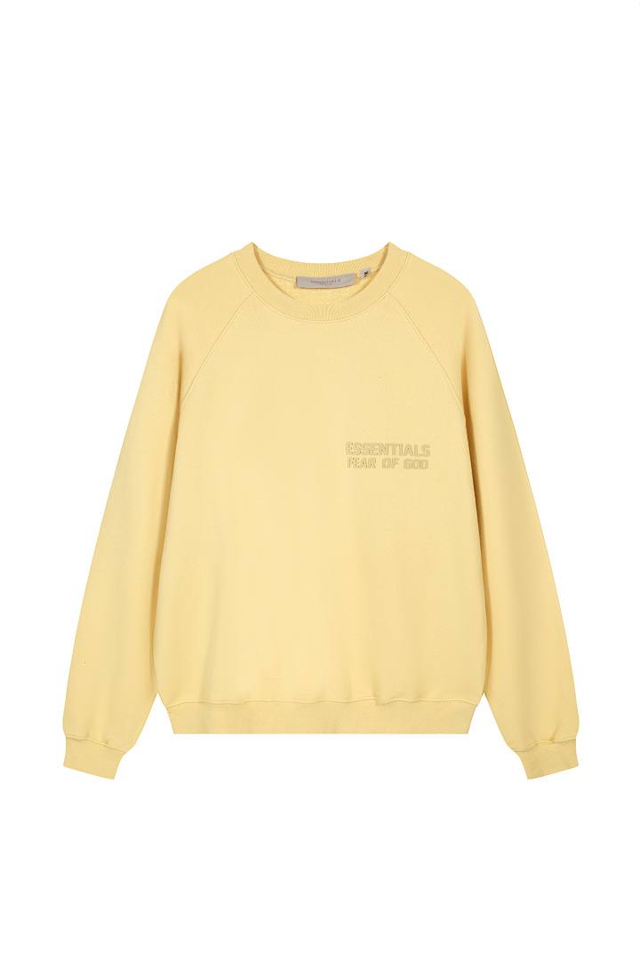 Essentials 98 ESS LOGO Sleeve Collar Purple Mist Blue Brown Black Big White Yellow Sand S-XL 6204# - Image 49
