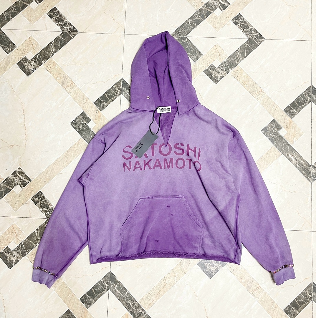 Unbranded 258 SatoshiNakamoto Destructo : Purple Green Washed Black S M L - Image 35