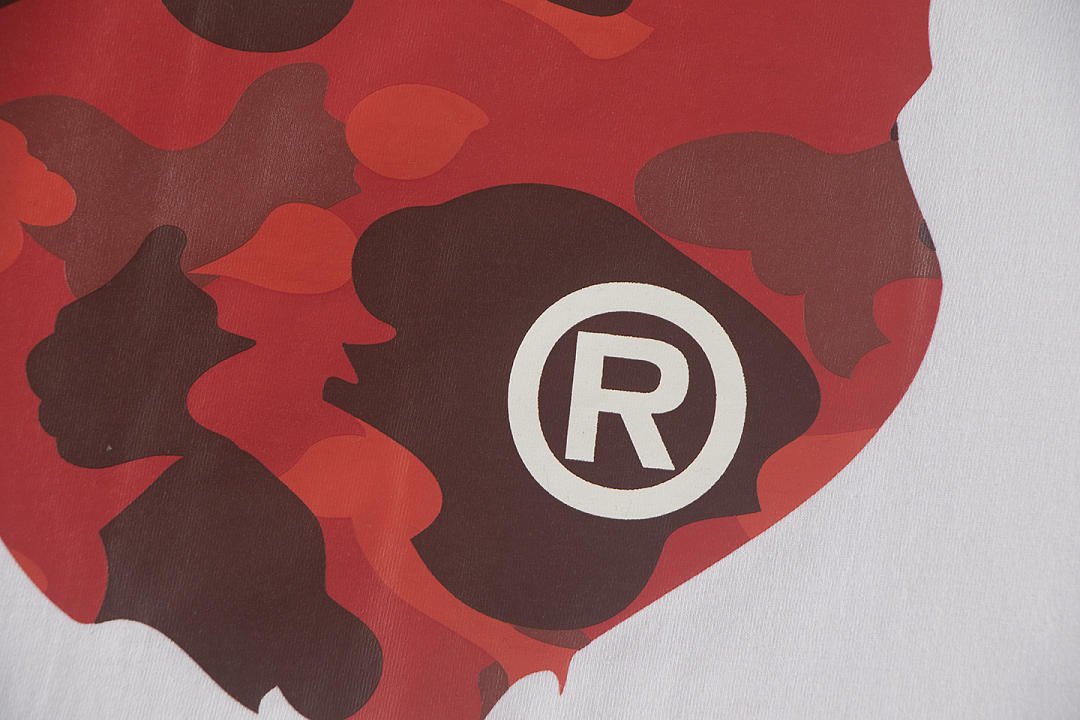 Bape 148 TOP Print Collar Short Sleeve T White S-XL - Image 9