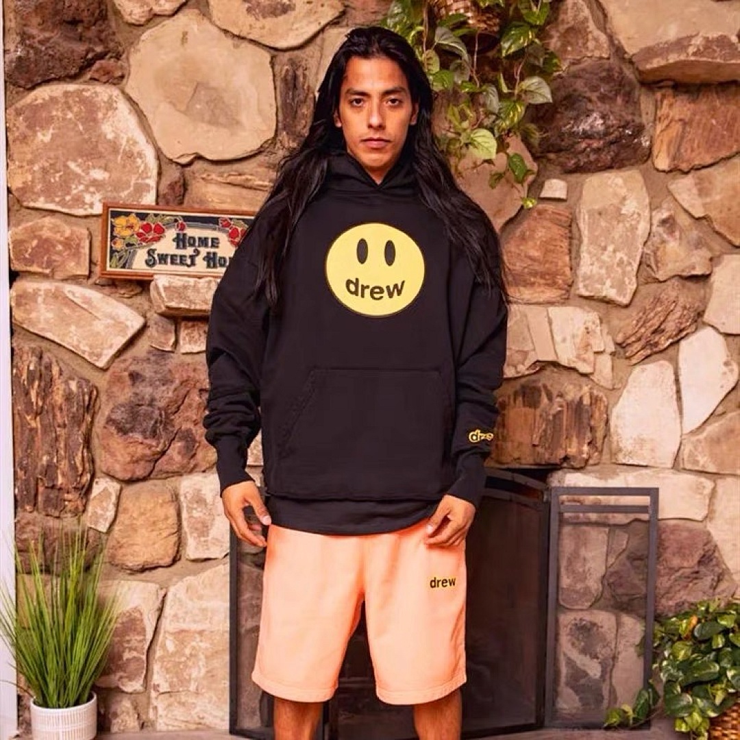 Off-White 218 Drew House 21Ss Mascot Deconstructed Hoodie Black Off White Pink S M L - Image 19