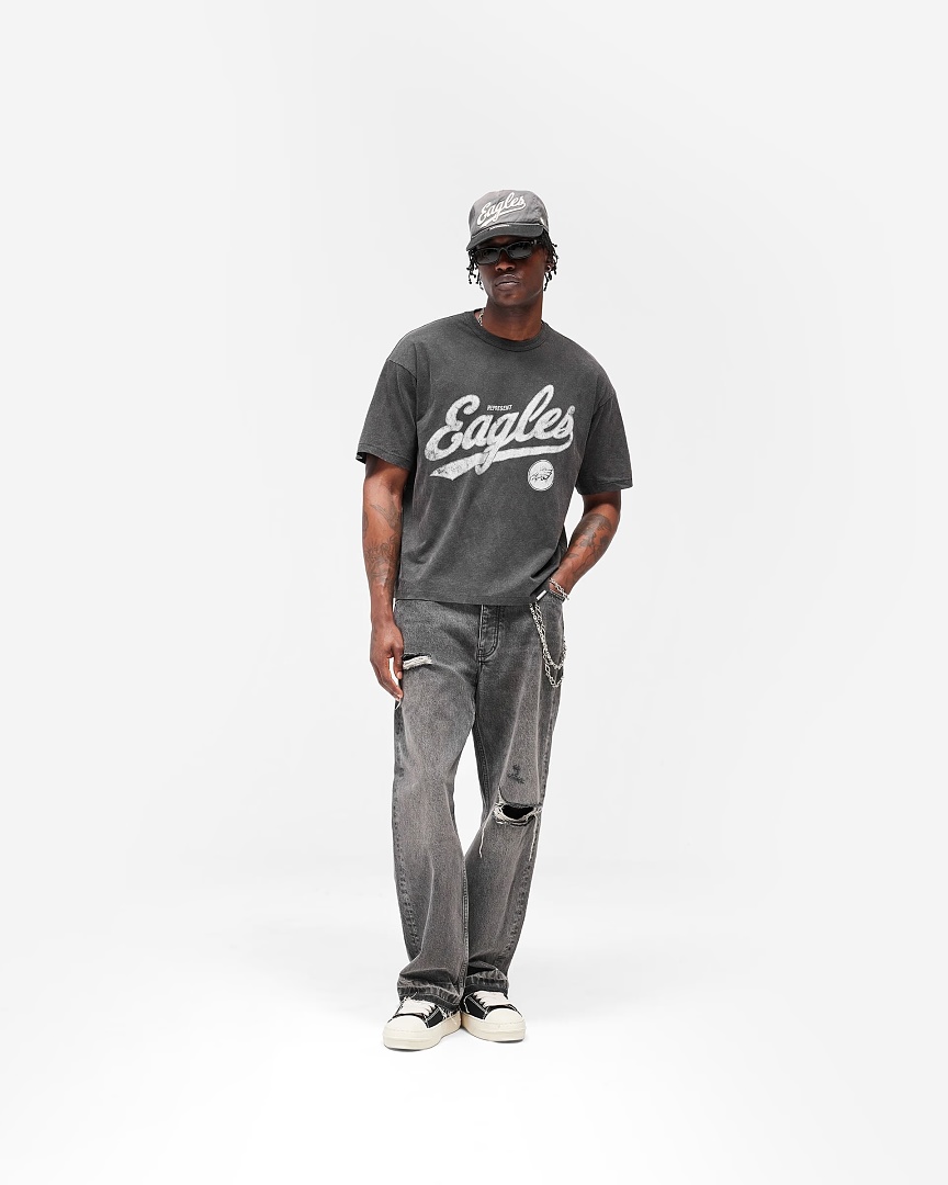 Represent 138 REPRESENT New High Mens Womens Top Water Wide Short Sleeve : S M L XL (Black) - Image 9