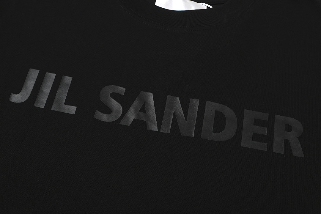 Unbranded 108 JIL SANDER Label Print Logo Short Sleeve T Black White Cream Apricot S-XL J9888# - Image 6