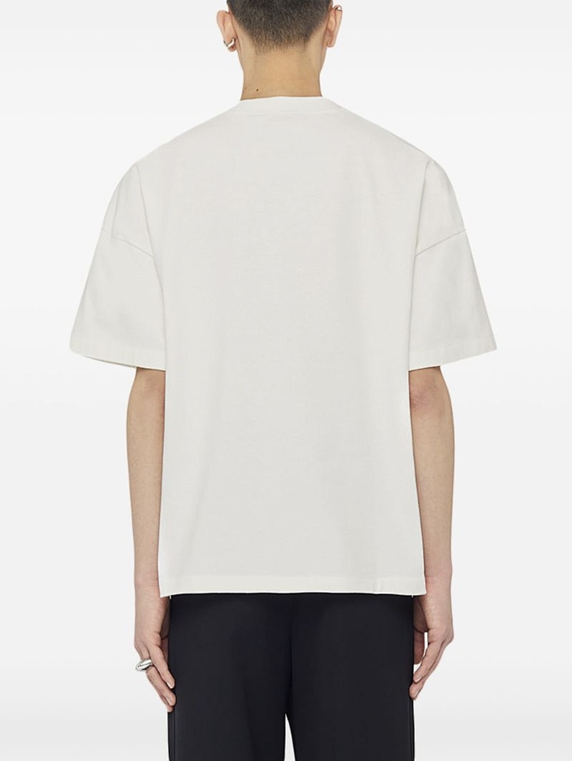 Unbranded 108 JIL SANDER Label Print Logo Short Sleeve T Black White Cream Apricot S-XL J9888# - Image 59