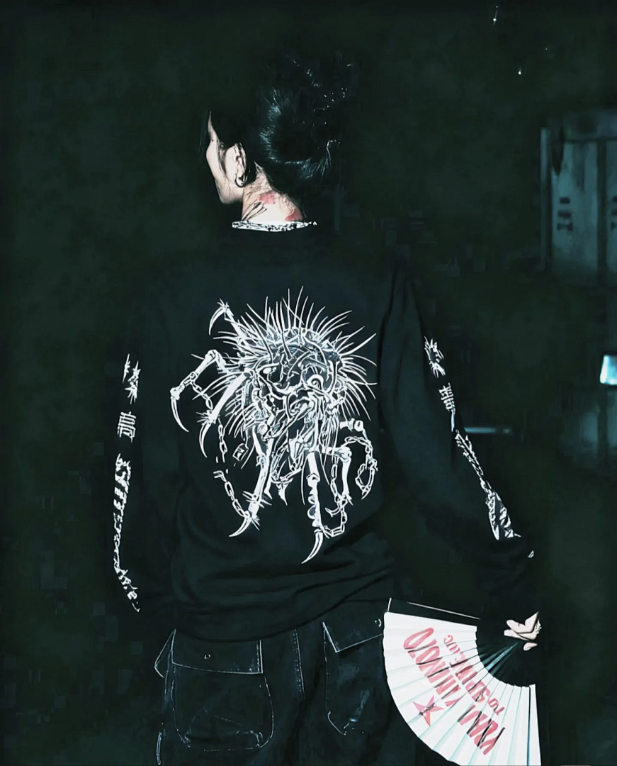 Supreme 178 Y'S Long Sleeve T Mountain Collab L/S TEE Double Print Black White S - Image 27