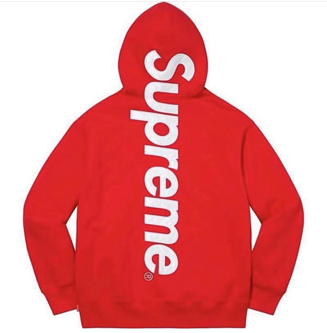 Supreme 258 Sup 22FW Satin Appliqué Hooded Sweatshirt Green Black Floral Grey Blue Brown Light Orange Khaki Purple S M L - Image 15