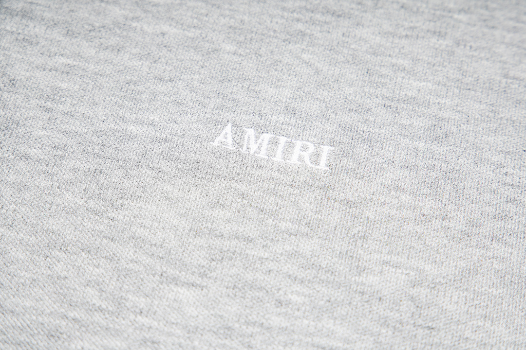 AMIRI 128 26Ss New Logo Embroidered Collar Buckle Polo Short Sleeve T Black White Grey S M L XL 9937# - Image 16