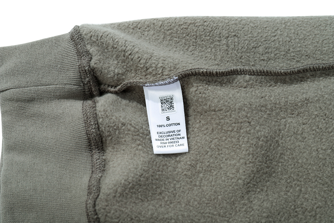 Essentials 98 FEAR OF GOD ESSENTIALS FOG Sleeve LOGO Collar White Blue Light Black Apricot High Grey Camel S-XL 6675# - Image 72