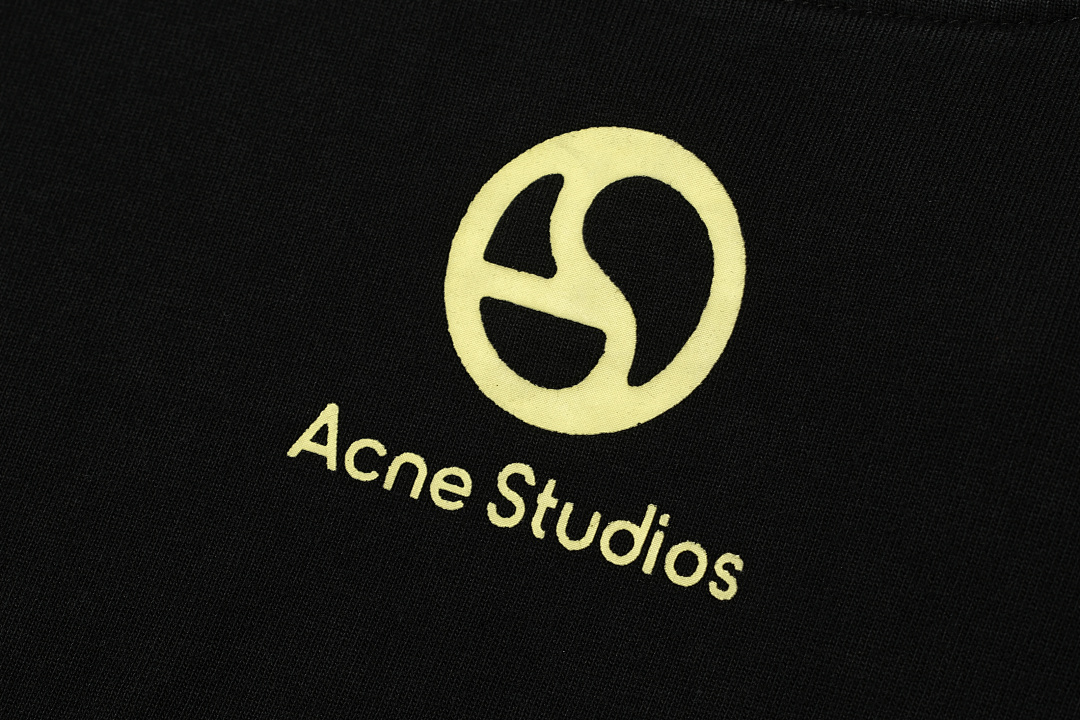 Acne Studios 118 AC Print Short Sleeve T Black White S-XL 8081# - Image 6