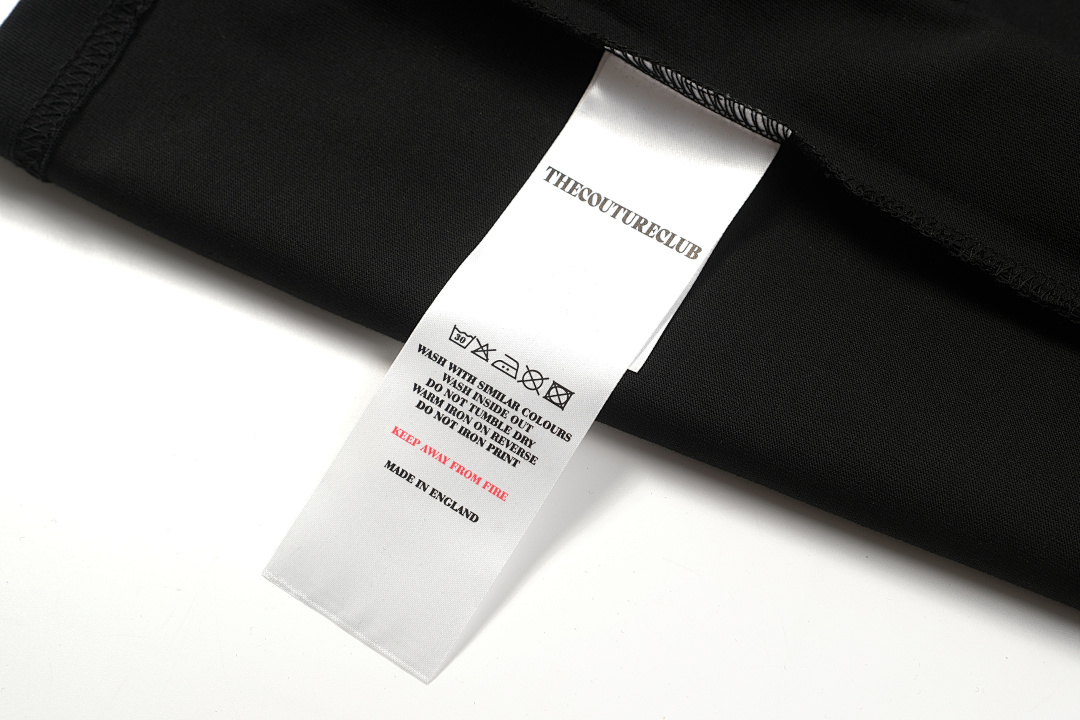 Christian Louboutin 118 THECOUTURECLUB Small Label Logo Short Sleeve T Black White S-XL T2010# - Image 14