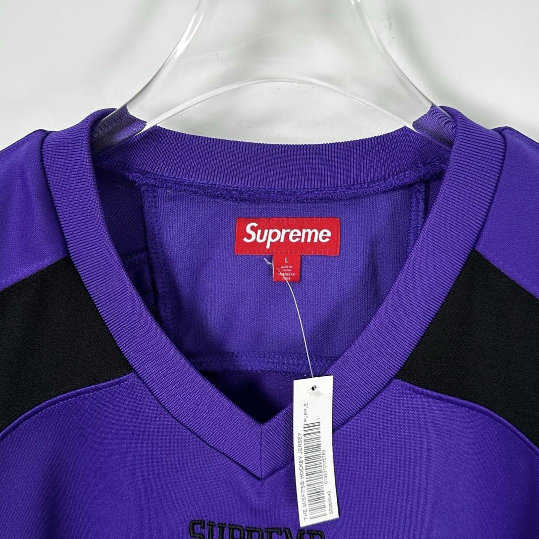 Supreme 248 SS26 HOCKEY JERSEY Long Sleeve Ice Black Purple S- XL - Image 21
