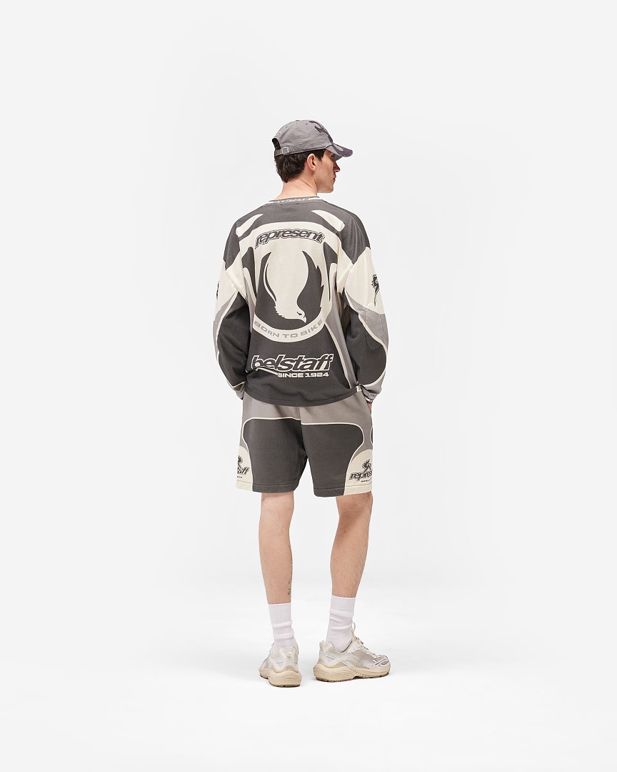 Represent 178 Represent × Belstaff Collab Short : S M L XL Cream Apricot - Image 12