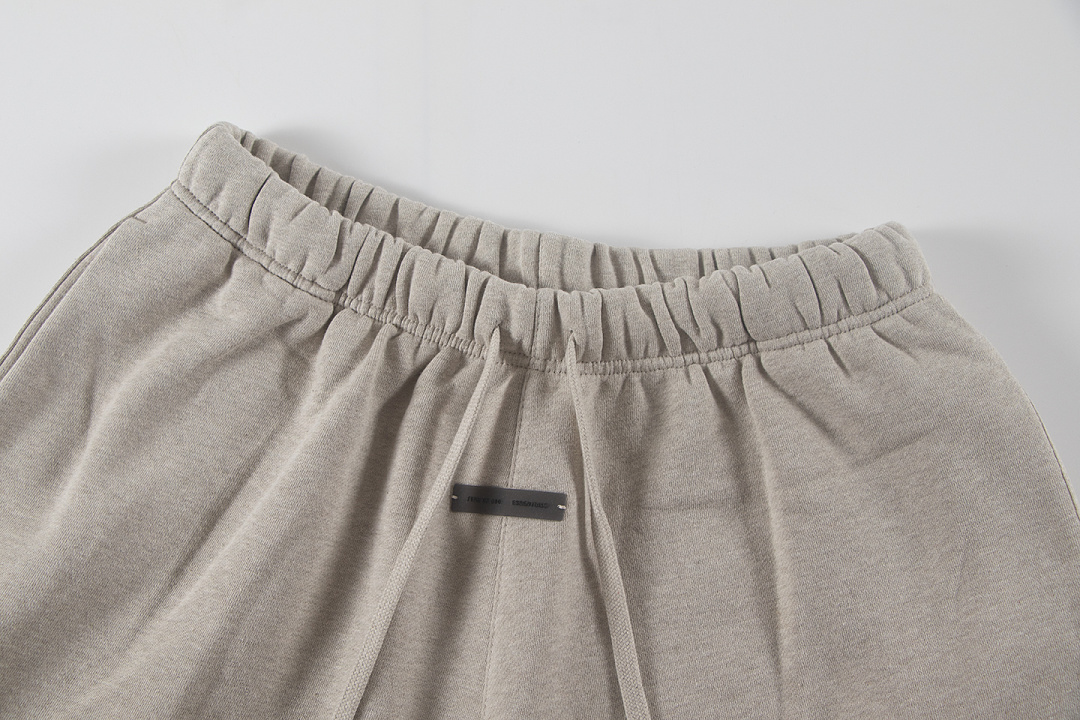 Essentials 148 Ess SS25 Classic Hoodie Label Print Short Silk Silver Gum Black Grey Brown Oatmeal XS-XL - Image 40
