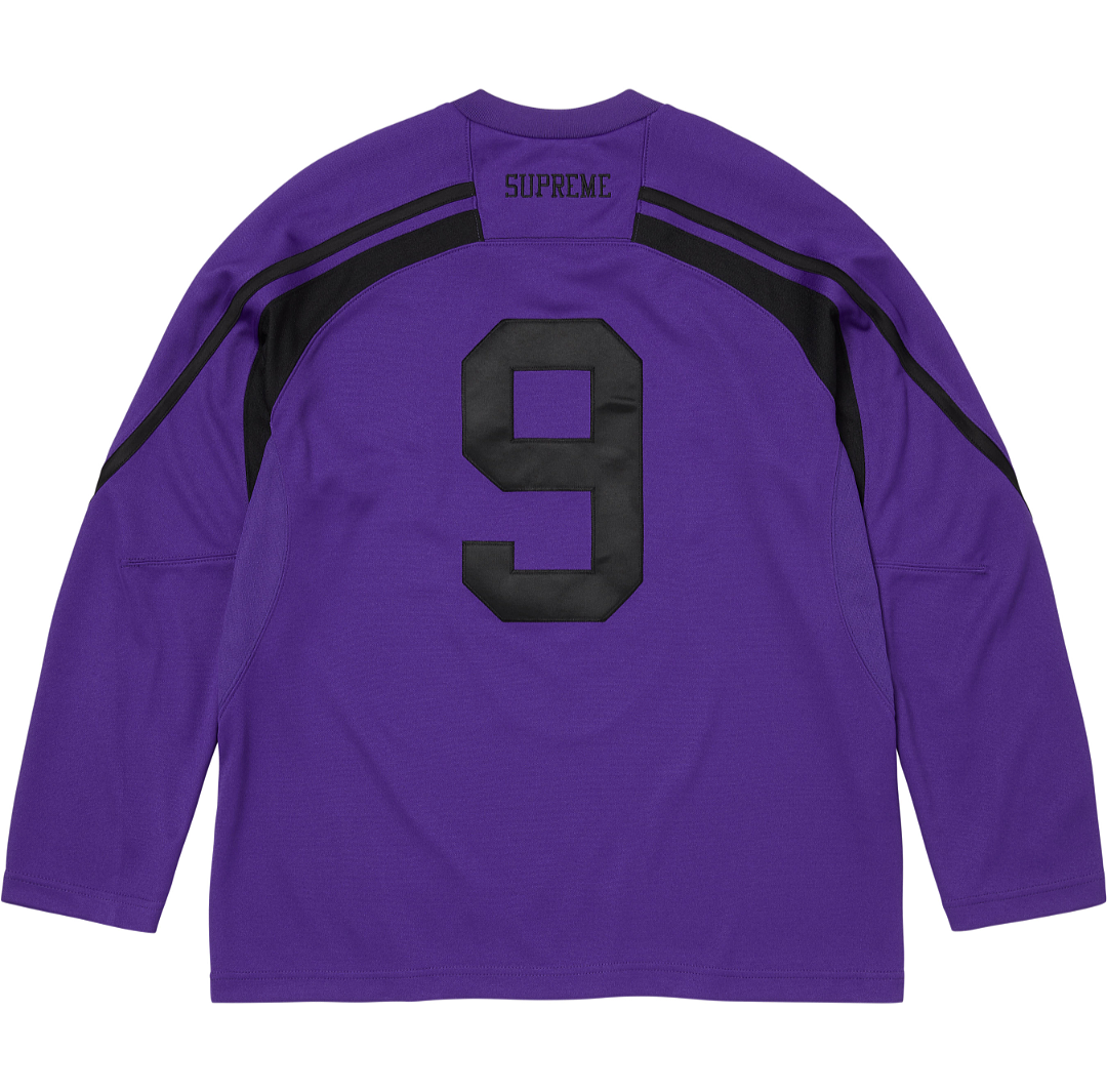 Supreme 248 SS26 HOCKEY JERSEY Long Sleeve Ice Black Purple S- XL - Image 4