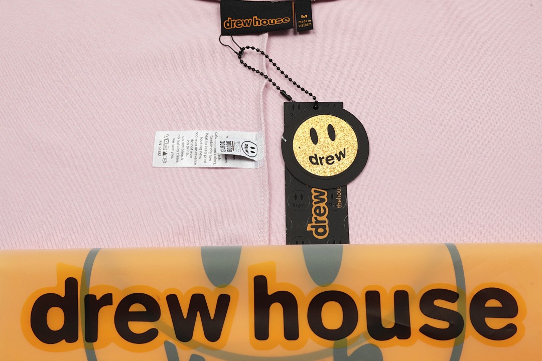 Drew House 118 Drew House Short Sleeve T Black Coffee White Light Pink Blue Purple Yellow Orange Peach Wine Red Navy : S-XL - Image 116