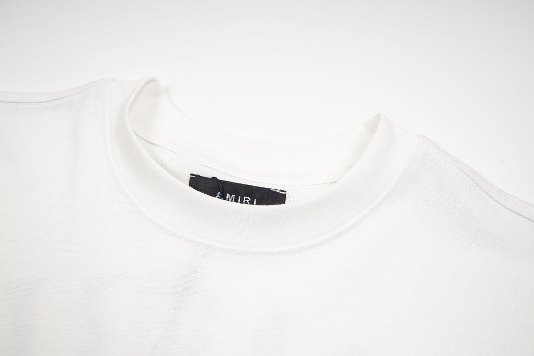 AMIRI 138 Wide Version Model Long Sleeve T Black White S M L XL 603# - Image 16