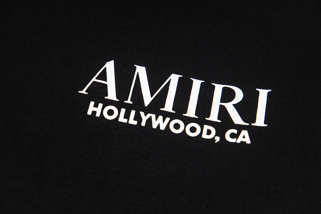 AMIRI 138 Wide Version Model Long Sleeve T Black White S M L XL 602# - Image 9
