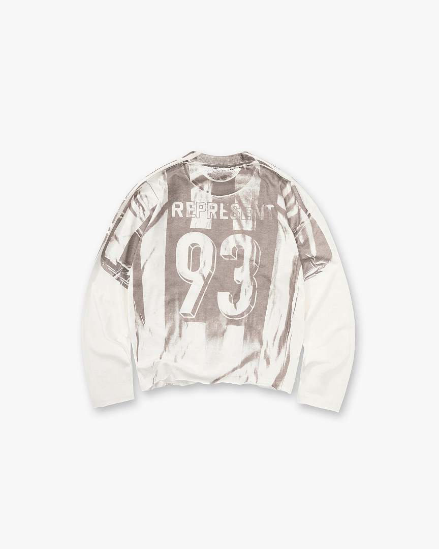 Off-White 158 Represent Halo Striped Long Sleeve 93 No : S M L XL Off (White) - Image 4