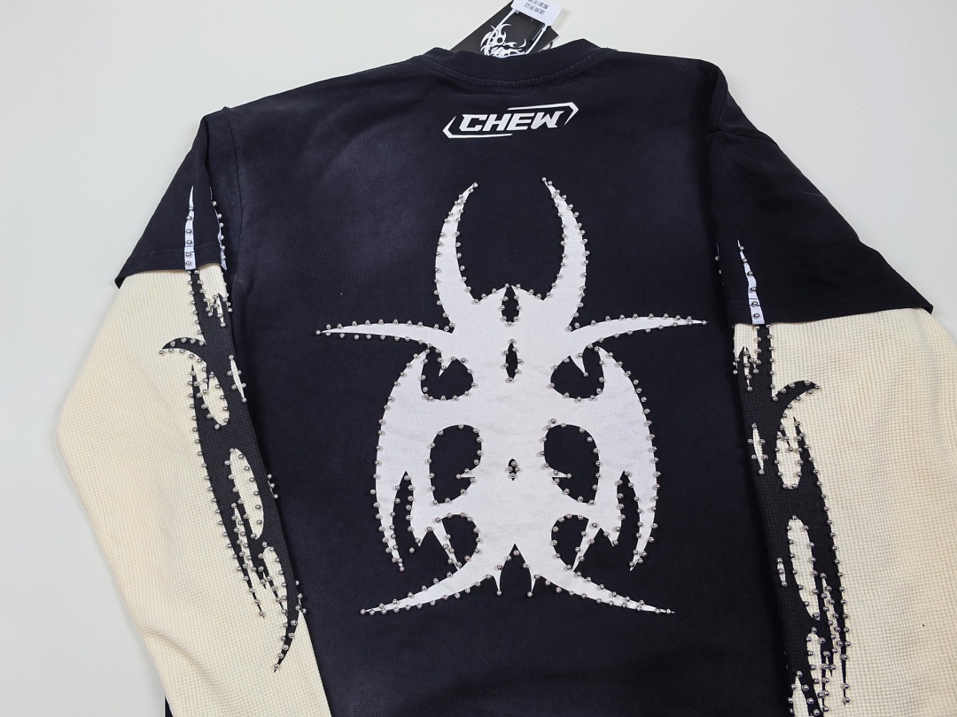 Chanel 218 CHEW FOREVER Star Long Sleeve : Water Black :S M L - Image 5