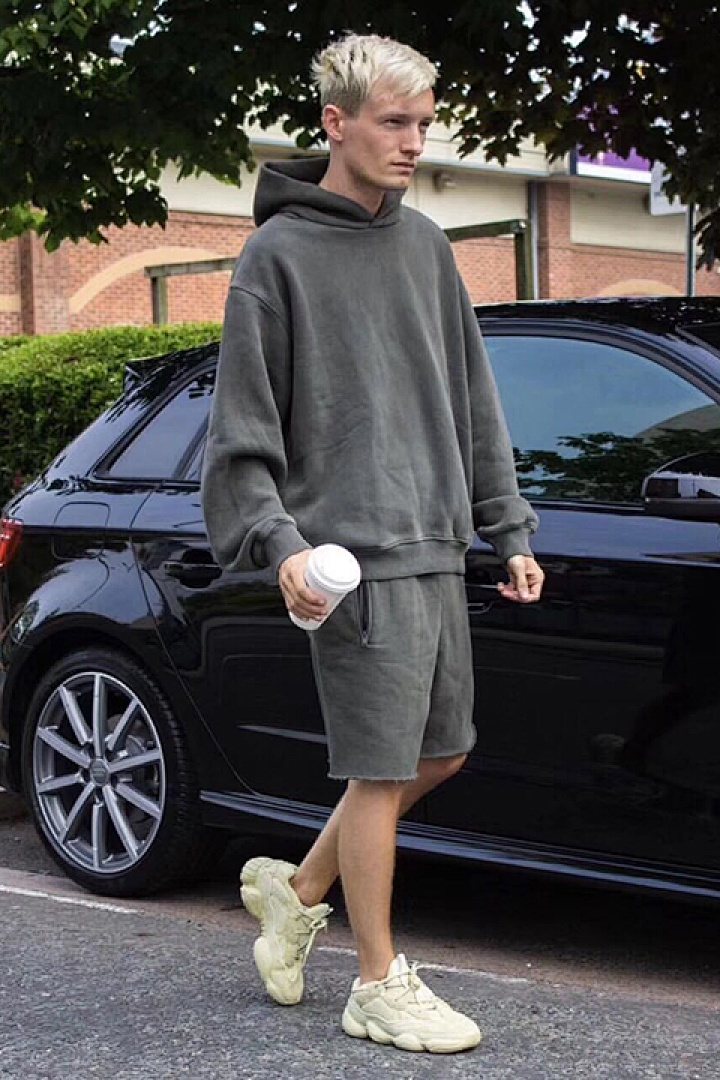 Adidas 198 Yeezy Season6 Calabasas Kanye High Khaki Grey Mid Blue Dark S-XL 3856# - Image 51