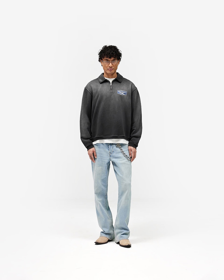 Ralph Lauren 218 Represent Washed Short Wide Polo Half : S M L XL (Black) - Image 17