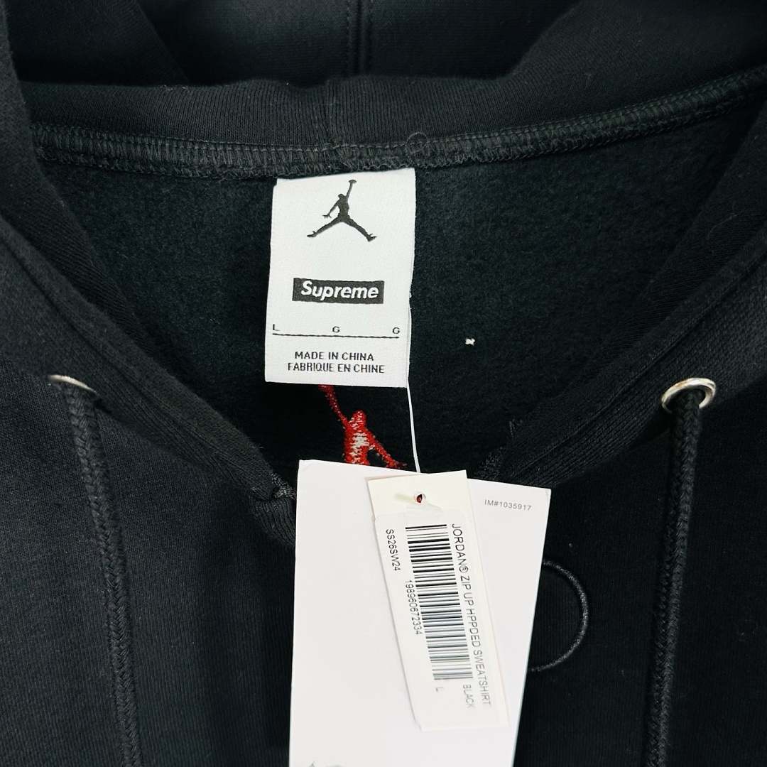 Supreme 368 ZIP UP HOODED SWEATSHIRT Buckle Embroidered Black Light Blue Red S-XL - Image 14