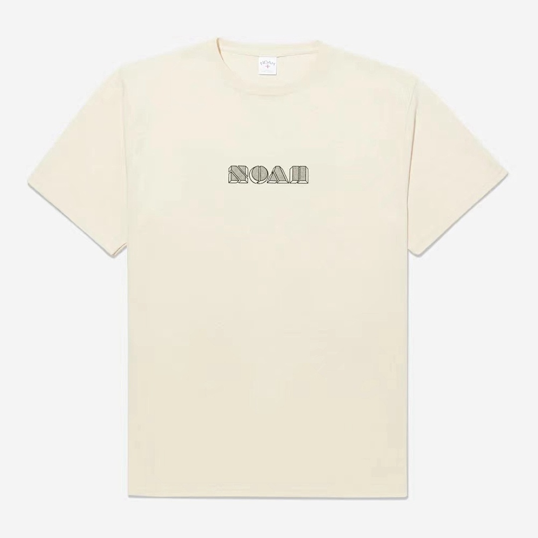 Unbranded 98 NOAH Dottie Logo Tee Print Short Sleeve T : Yellow Sky Blue Beige S M L - Image 4