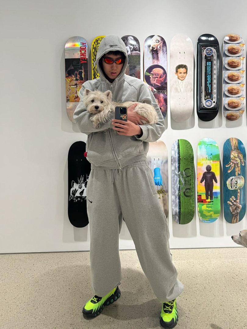 Supreme 368 SWEATPANT Embroidered LOGO Wide Black Grey Red S-XL - Image 65