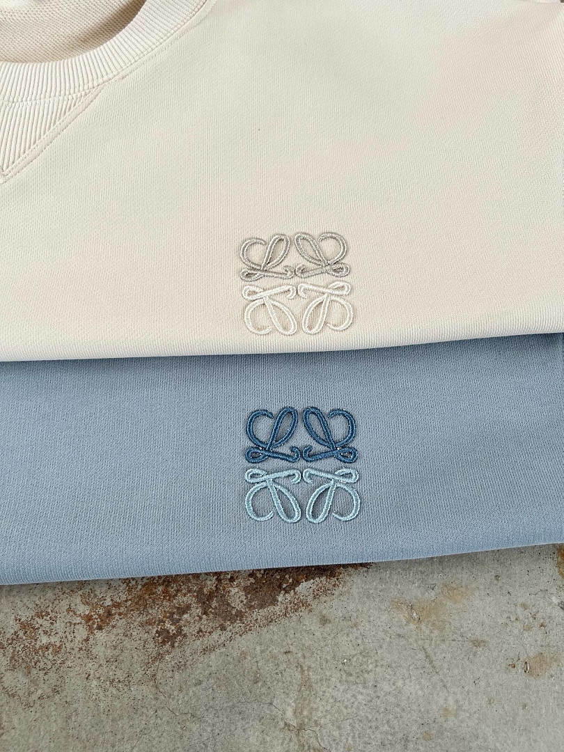 Unbranded 198 2026 New Washed Gradient Small Embroidered Anagram Collar Blue Beige S M L - Image 16