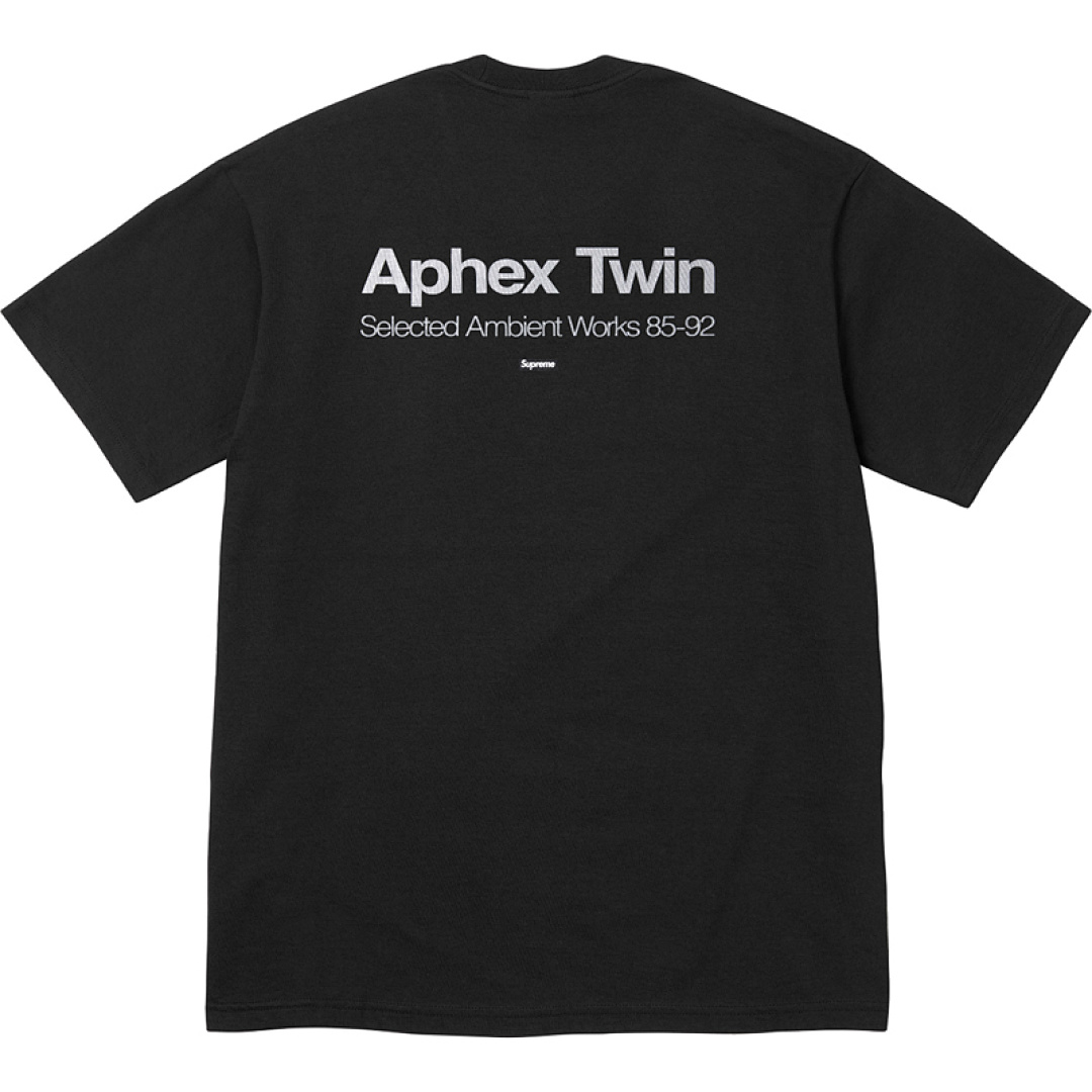 Supreme 118 APHEX TWIN AMBIENT WORKS Label Print T (Black) - Image 3