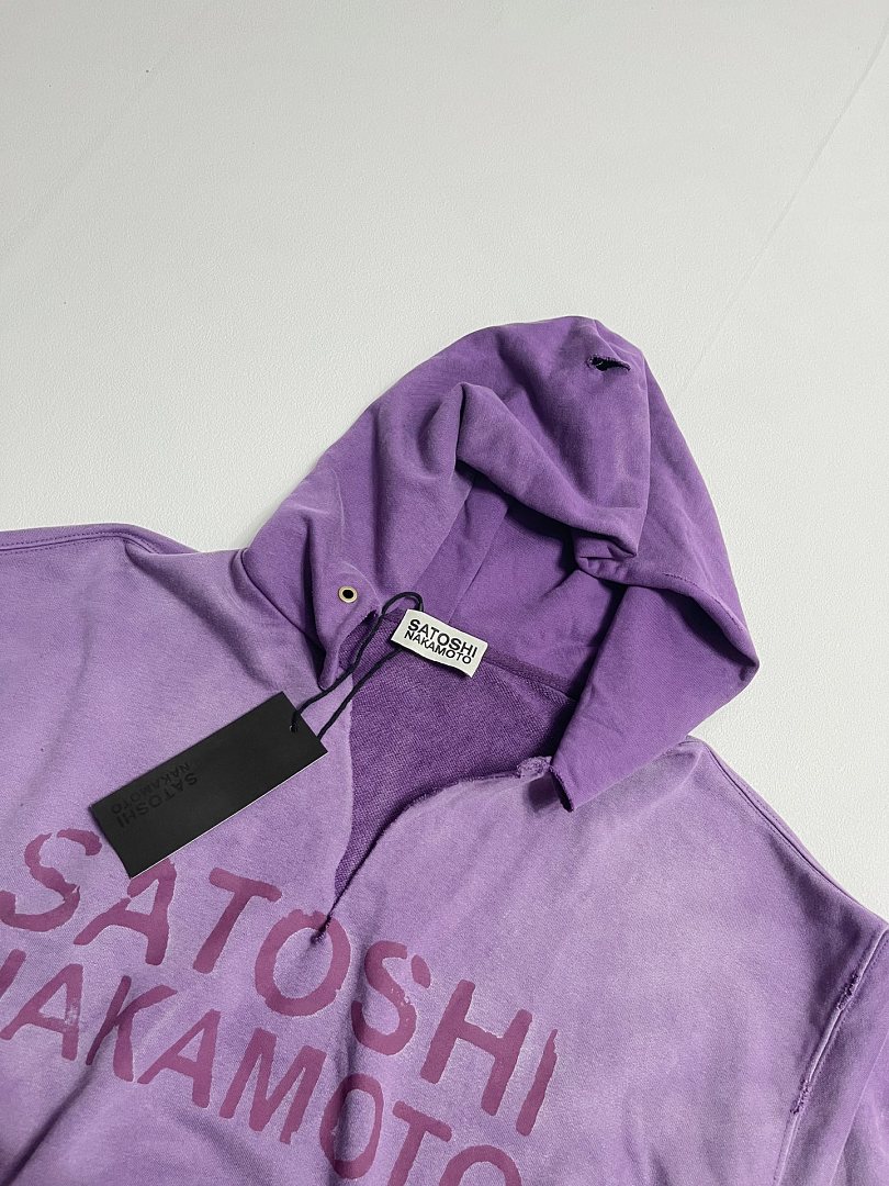 Unbranded 258 SatoshiNakamoto Destructo : Purple Green Washed Black S M L - Image 32