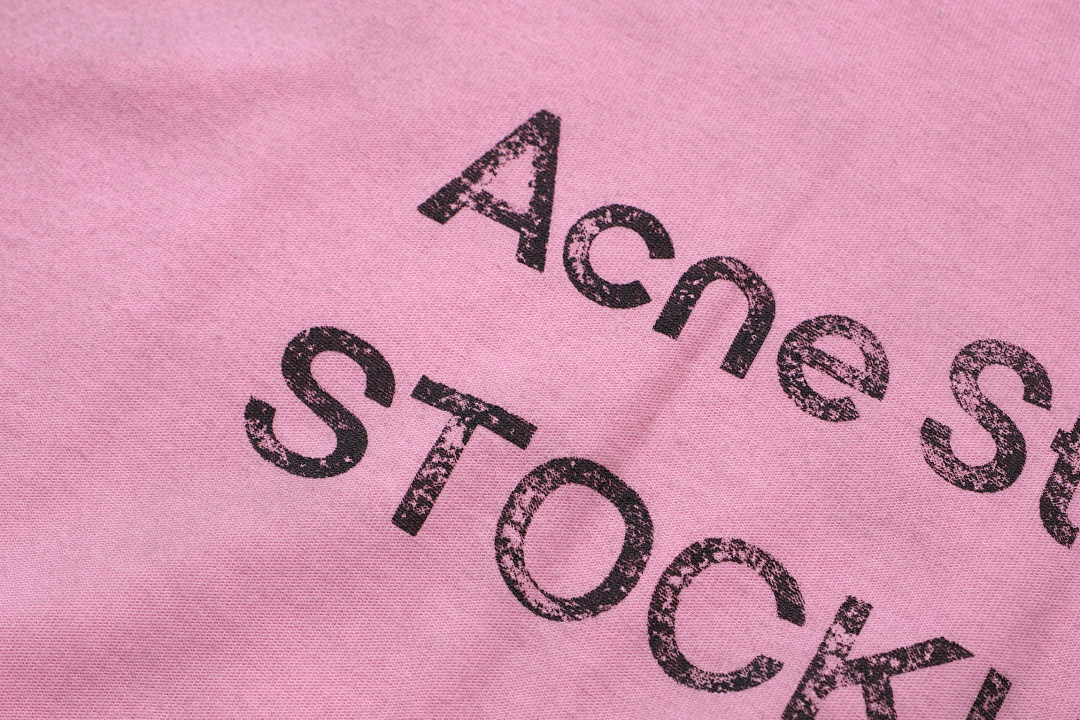 Acne Studios 128 AC LOGO Print Long Sleeve T Pink Black White Olive Green Dark Blue Red Spring Purple S-XL 3286# - Image 103