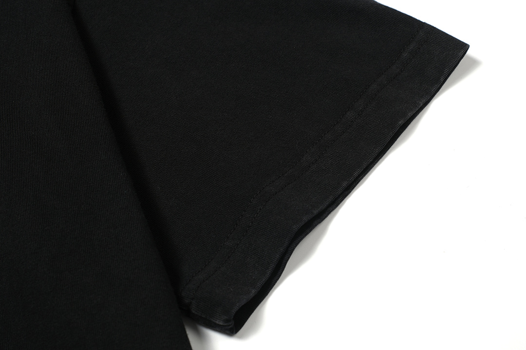 Acne Studios 118 AC Print Short Sleeve T Black White S-XL 8081# - Image 8