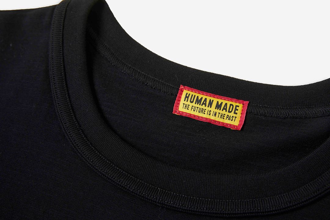 Human Made 118 HUMAN MADE SS25 Print Collar Cotton Short Sleeve T : Black White S M L - Image 14